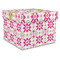Suzani Floral Gift Boxes with Lid - Canvas Wrapped - X-Large - Front/Main