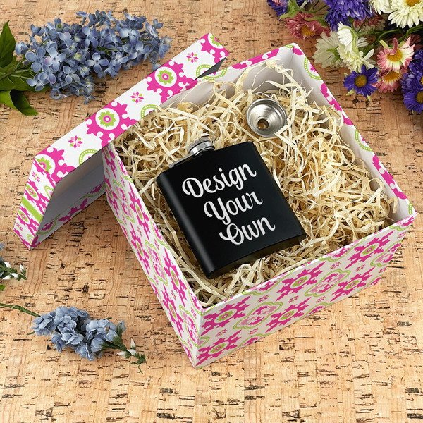 Suzani Floral Gift Boxes with Lid - Canvas Wrapped - X-Large - In Context