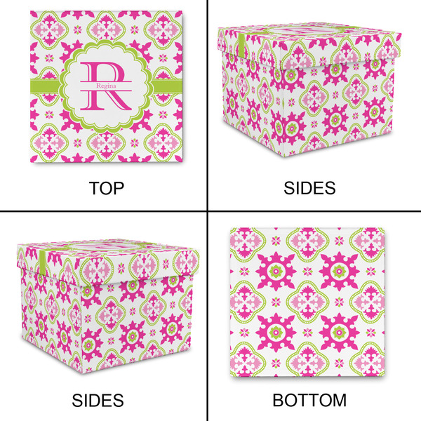 Suzani Floral Gift Boxes with Lid - Canvas Wrapped - XX-Large - Approval