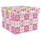 Suzani Floral Gift Boxes with Lid - Canvas Wrapped - XX-Large - Front/Main