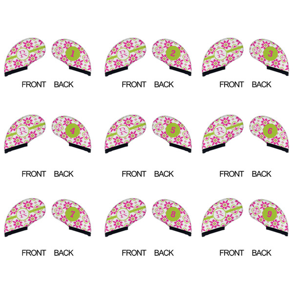Suzani Floral Golf Club Covers - APPROVAL (set of 9)