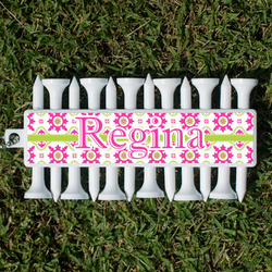 Suzani Floral Golf Tees & Ball Markers Set (Personalized)