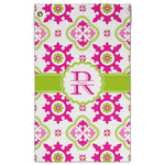 Suzani Floral Golf Towel - Poly-Cotton Blend w/ Name and Initial