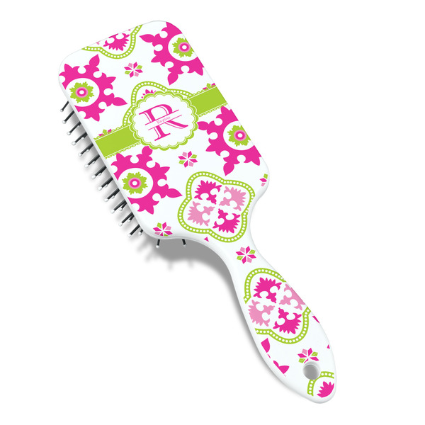 Suzani Floral Hair Brush - Angle View