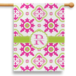 Suzani Floral 28" House Flag - Double Sided (Personalized)