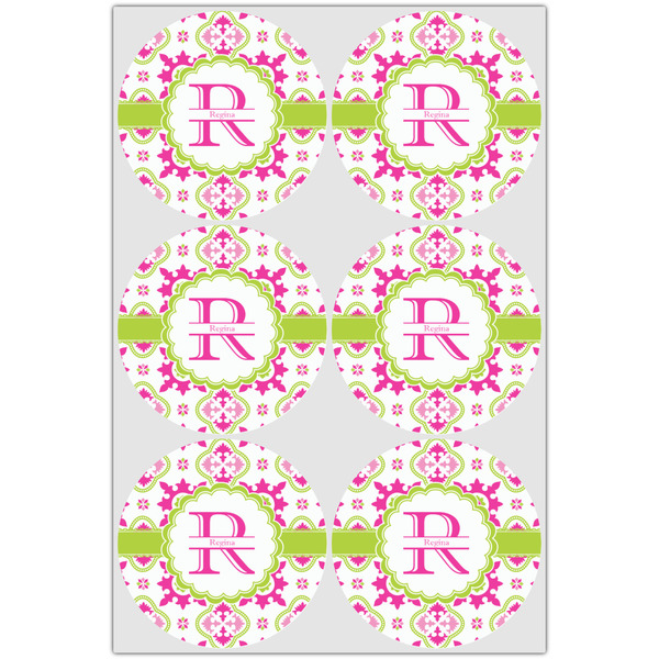 Suzani Floral Icing Circle - Large - Set of 6