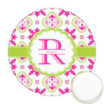 Suzani Floral Printed Cookie Topper - Round (Personalized)