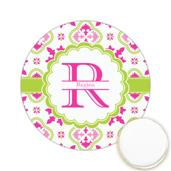 Suzani Floral Printed Cookie Topper - 2.15" (Personalized)