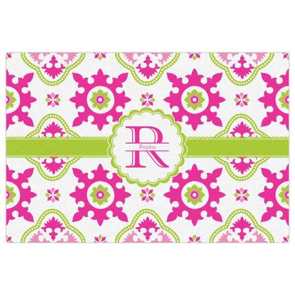 Suzani Floral Indoor / Outdoor Rug - 2'x3' - Front Flat