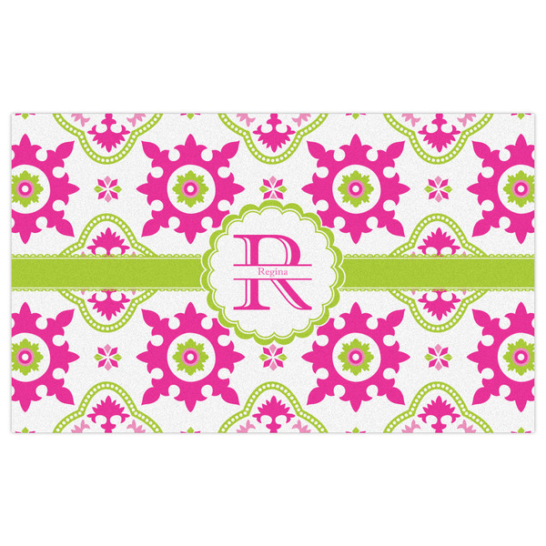 Suzani Floral Indoor / Outdoor Rug - 3'x5' - Front Flat