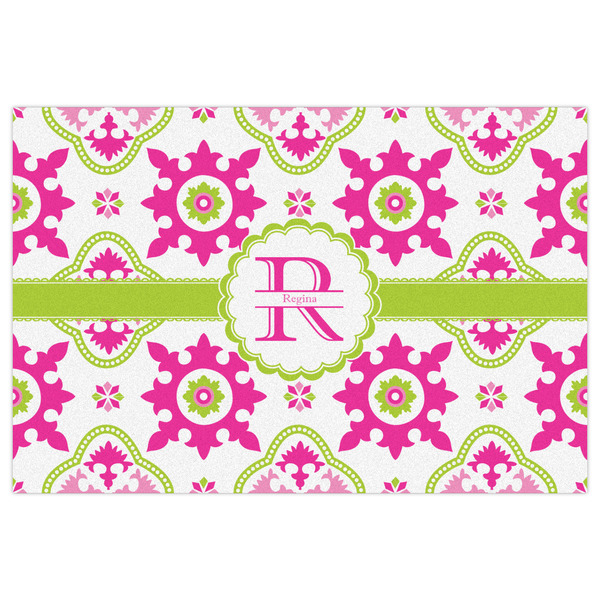 Suzani Floral Indoor / Outdoor Rug - 4'x6' - Front Flat