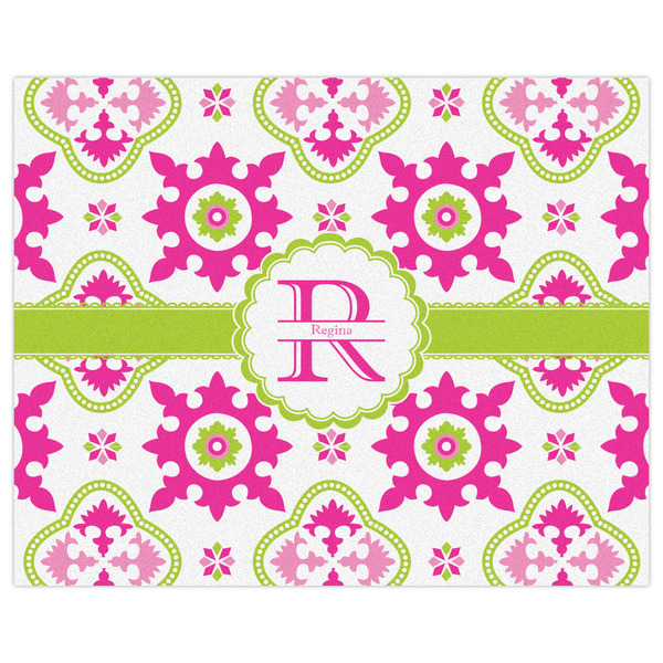 Suzani Floral Indoor / Outdoor Rug - 8'x10' - Front Flat