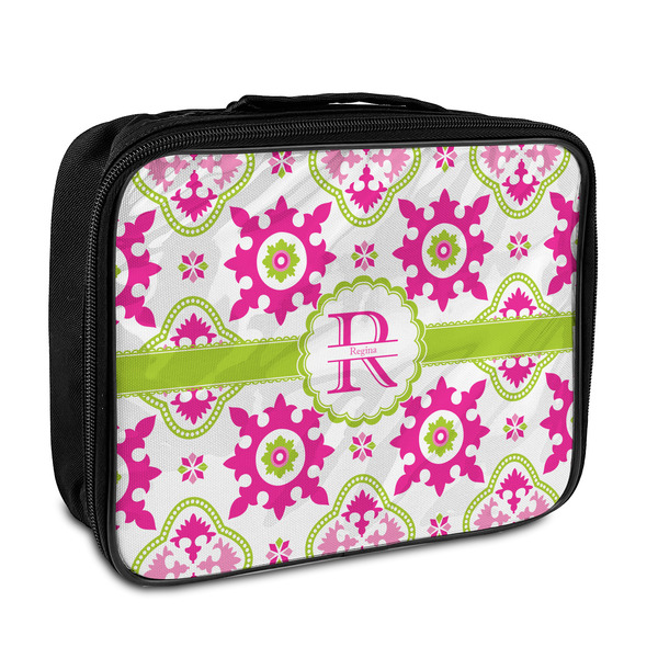 Custom Suzani Floral Insulated Lunch Bag (Personalized)