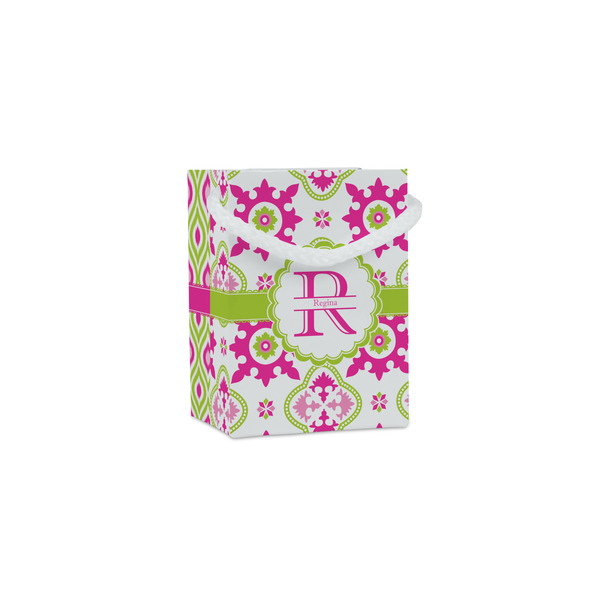 Custom Suzani Floral Jewelry Gift Bags - Matte (Personalized)