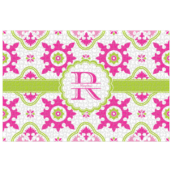 Custom Suzani Floral Jigsaw Puzzle - 1000-piece (Personalized)