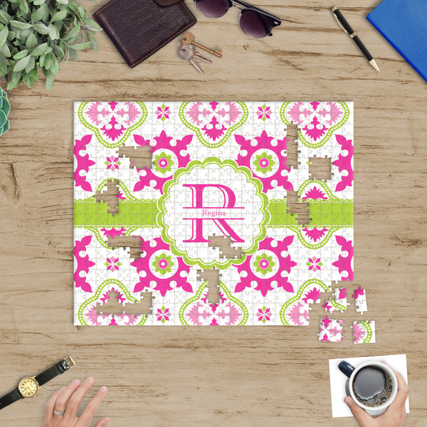 Suzani Floral Jigsaw Puzzle 500 Piece - In Context