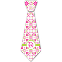 Suzani Floral Iron On Tie - 4 Sizes w/ Name and Initial