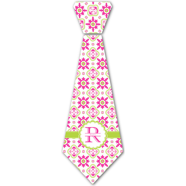 Custom Suzani Floral Iron On Tie - 4 Sizes w/ Name and Initial