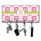 Suzani Floral Key Hanger w/ 4 Hooks & Keys