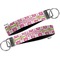 Suzani Floral Key-chain - Metal and Nylon - Front and Back