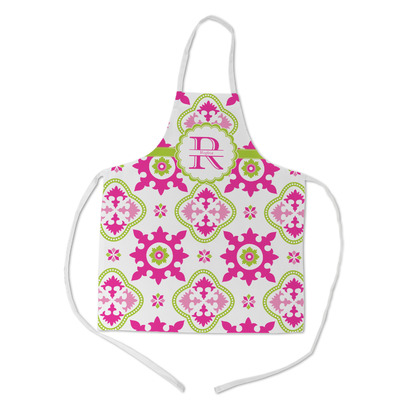 Custom Suzani Floral Kid's Apron w/ Name and Initial