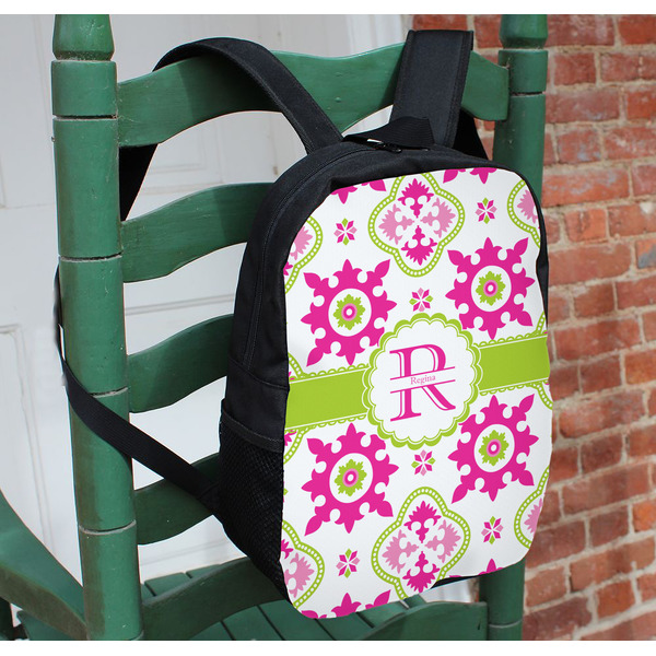 Suzani Floral Kids Backpack - In Context