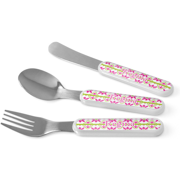Custom Suzani Floral Kid's Flatware (Personalized)