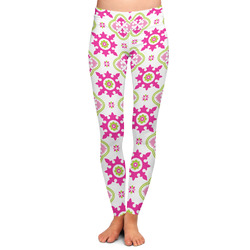 Suzani Floral Ladies Leggings - Large