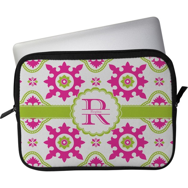 Custom Suzani Floral Laptop Sleeve / Case (Personalized)