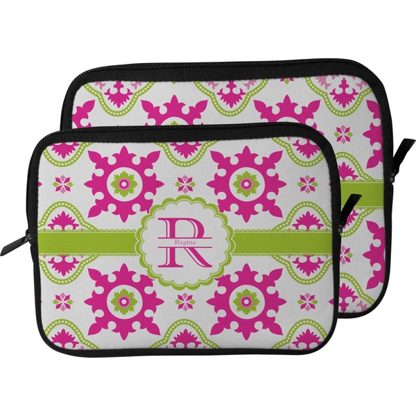 Suzani Floral Laptop Sleeve (Size Comparison)