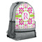 Suzani Floral Large Backpack - Gray - Angled View