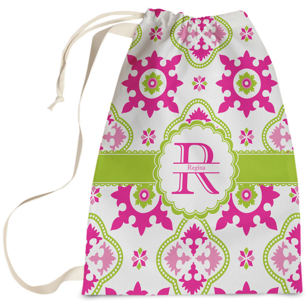 Custom Suzani Floral Laundry Bag (Personalized)