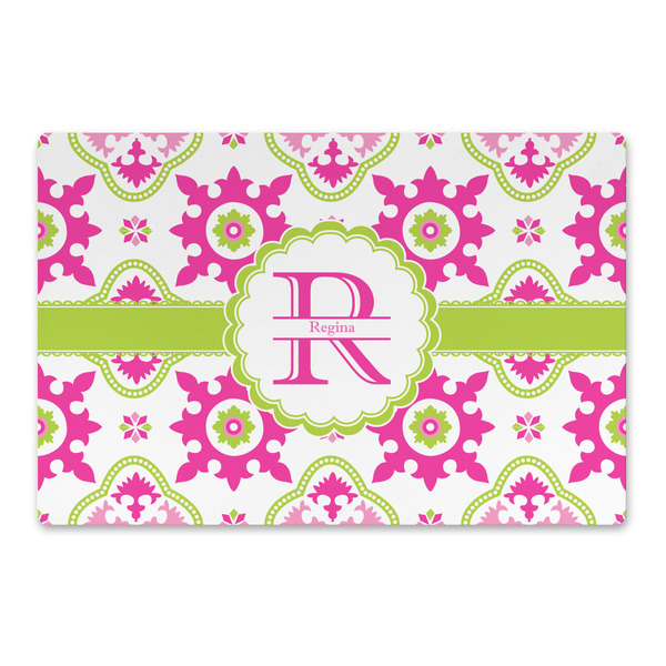 Custom Suzani Floral Large Rectangle Car Magnet (Personalized)
