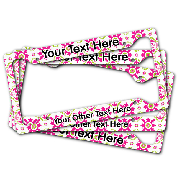Suzani Floral License Plate Frames - (PARENT MAIN)