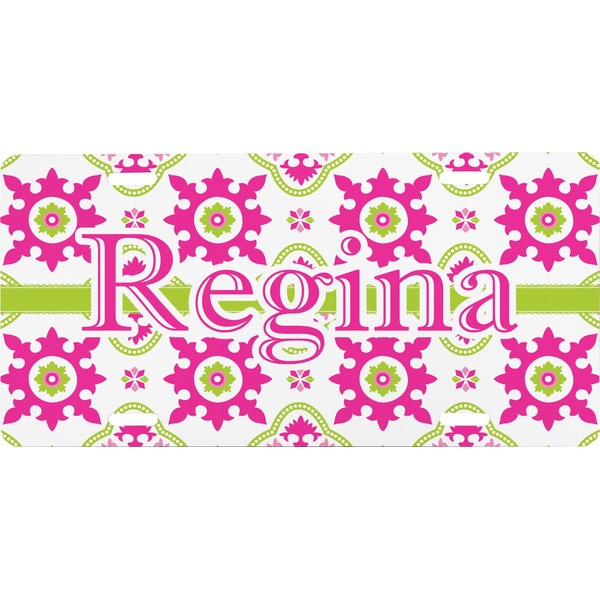 Custom Suzani Floral Front License Plate (Personalized)