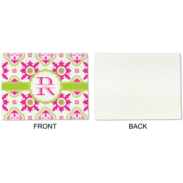 Suzani Floral Linen Placemat - APPROVAL Single (single sided)