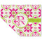 Suzani Floral Double-Sided Linen Placemat - Single w/ Name and Initial