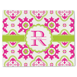 Suzani Floral Single-Sided Linen Placemat - Single w/ Name and Initial