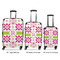Suzani Floral Luggage Bags all sizes - With Handle
