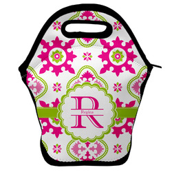 Suzani Floral Lunch Bag w/ Name and Initial
