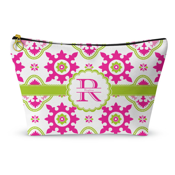 Custom Suzani Floral Makeup Bag - Small - 8.5"x4.5" (Personalized)