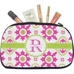 Suzani Floral Makeup / Cosmetic Bag - Medium (Personalized)