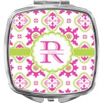 Suzani Floral Compact Makeup Mirror (Personalized)