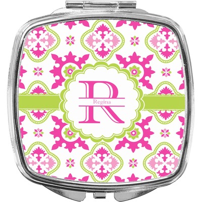 Suzani Floral Compact Makeup Mirror (Personalized)