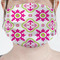 Suzani Floral Mask - Pleated (new) Front View on Girl