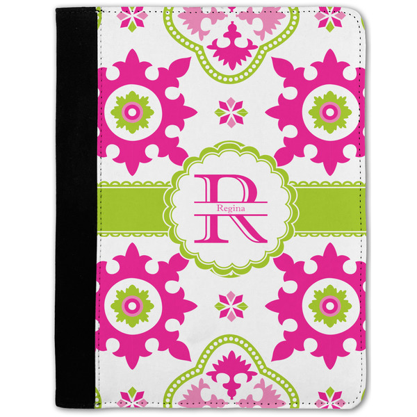 Custom Suzani Floral Notebook Padfolio w/ Name and Initial