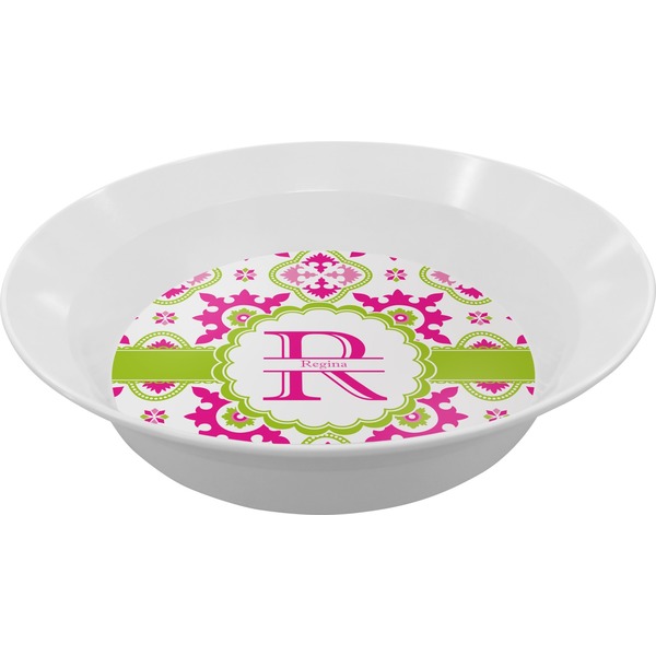 Custom Suzani Floral Melamine Bowl (Personalized)