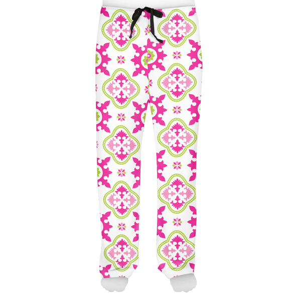 Suzani Floral Men's Pjs Front - on model