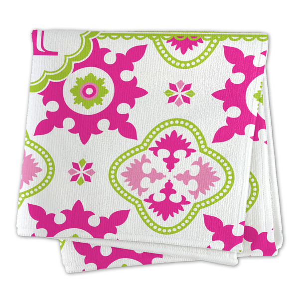 Suzani Floral Microfiber Dish Rag - FOLDED (square)