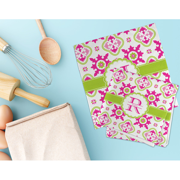 Suzani Floral Microfiber Dish Rag - LIFESTYLE